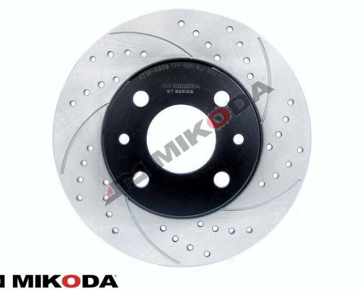 MIKODA 0309S: Remschijf Ø: 240mm, met sleuven/geperforeerd, Ø: 240mm GT