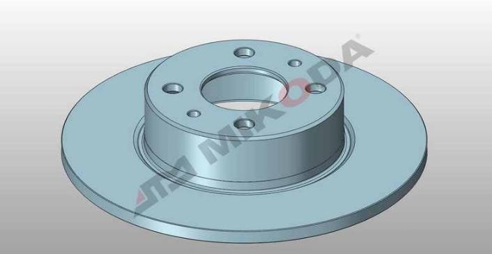 MIKODA 0312: Bremsscheibe Ø: 251mm, voll, Ø: 251mm