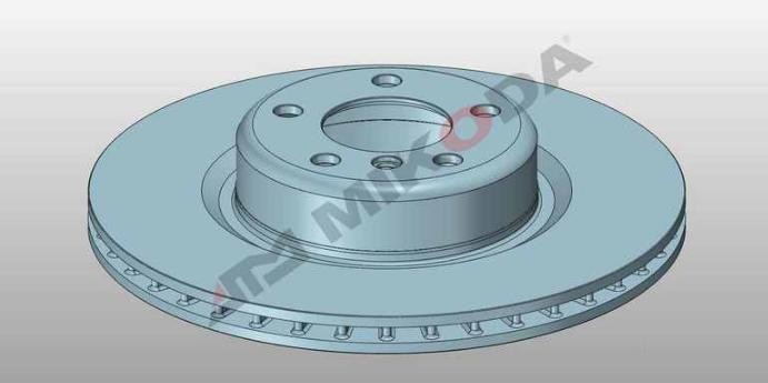 MIKODA 0480: Féktárcsa Ø: 345,0mm, Szellőztetett, Ø: 345,0mm