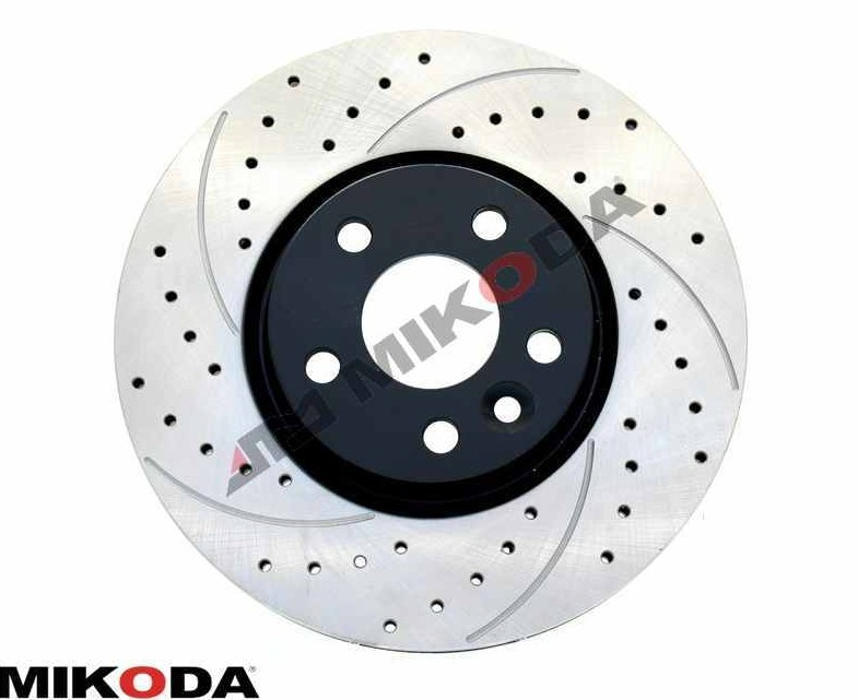 MIKODA 0744S: Féktárcsa Ø: 300mm, réselt/lyuggatott, Ø: 300mm GT