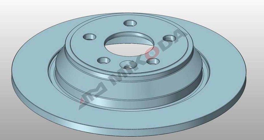 MIKODA 0745: Féktárcsa Ø: 302,0mm, tele, Ø: 302,0mm