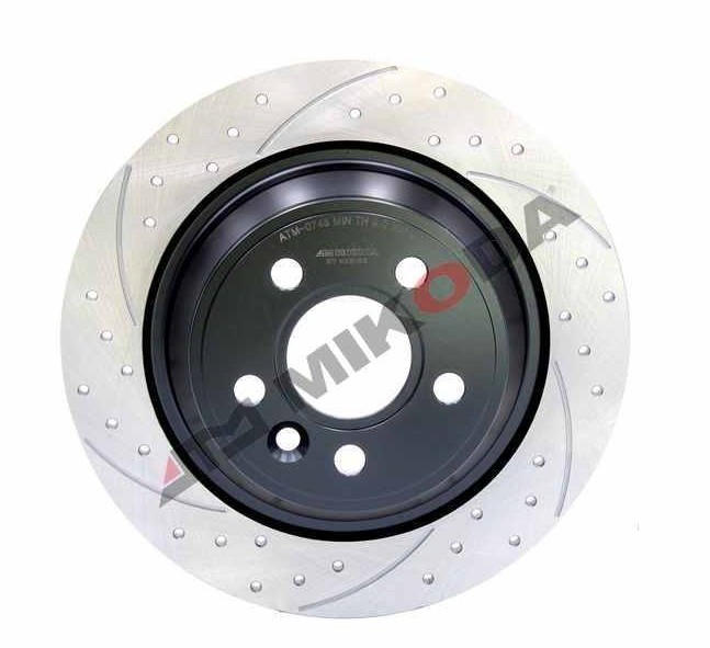 MIKODA 0758S: Féktárcsa Ø: 302mm, réselt/lyuggatott, Ø: 302mm GT
