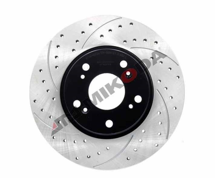 MIKODA 0827S: Bremžu diski Ø: 282mm, ar spraugām/caurumiem, Ø: 282mm GT