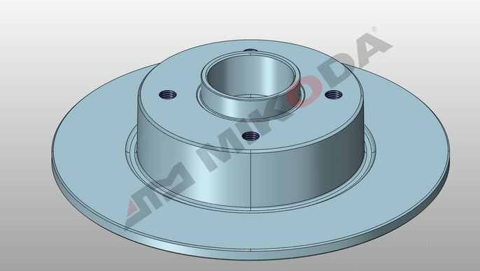 MIKODA 1751: Disco de freno Ø: 240mm, macizo, Ø: 240mm