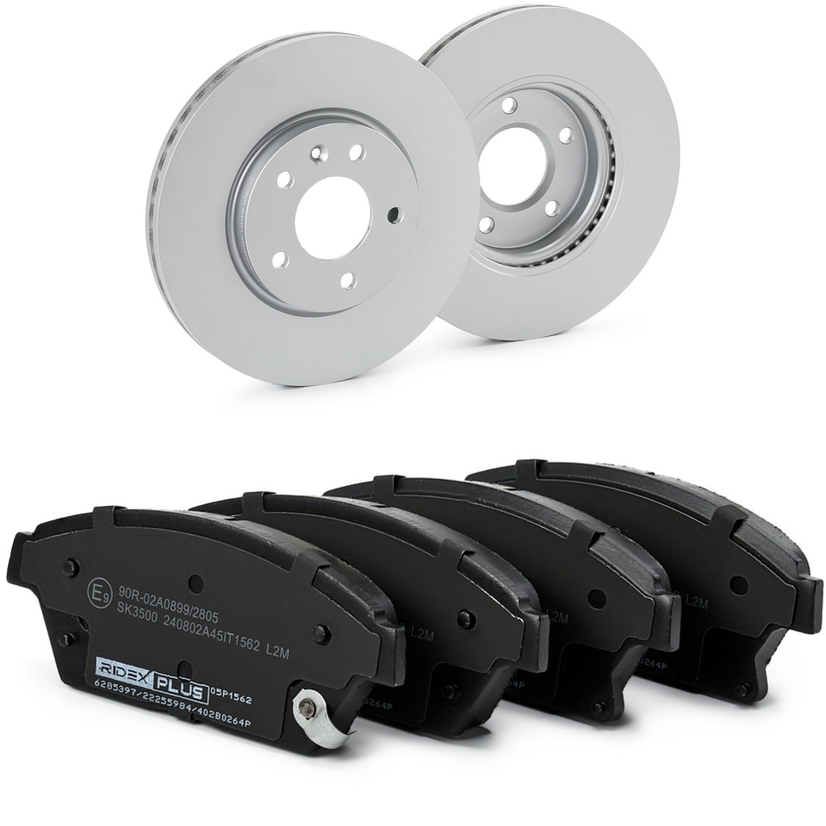 RIDEX PLUS 3405B0075P: Bromssats, skivbroms framaxel, Ø: 300mm, ventilerad