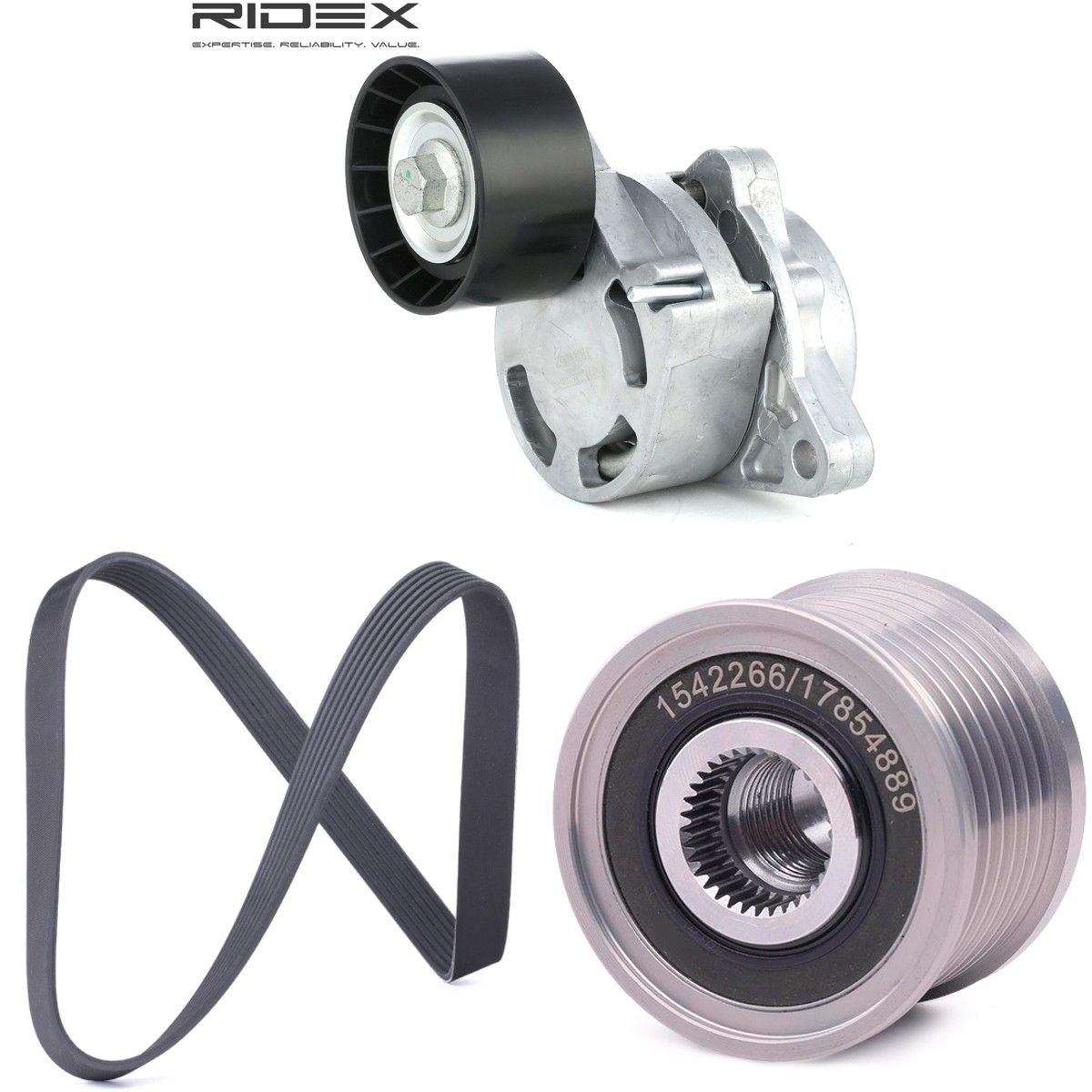 RIDEX 542R1366: Jogo de correias trapezoidais estriadas