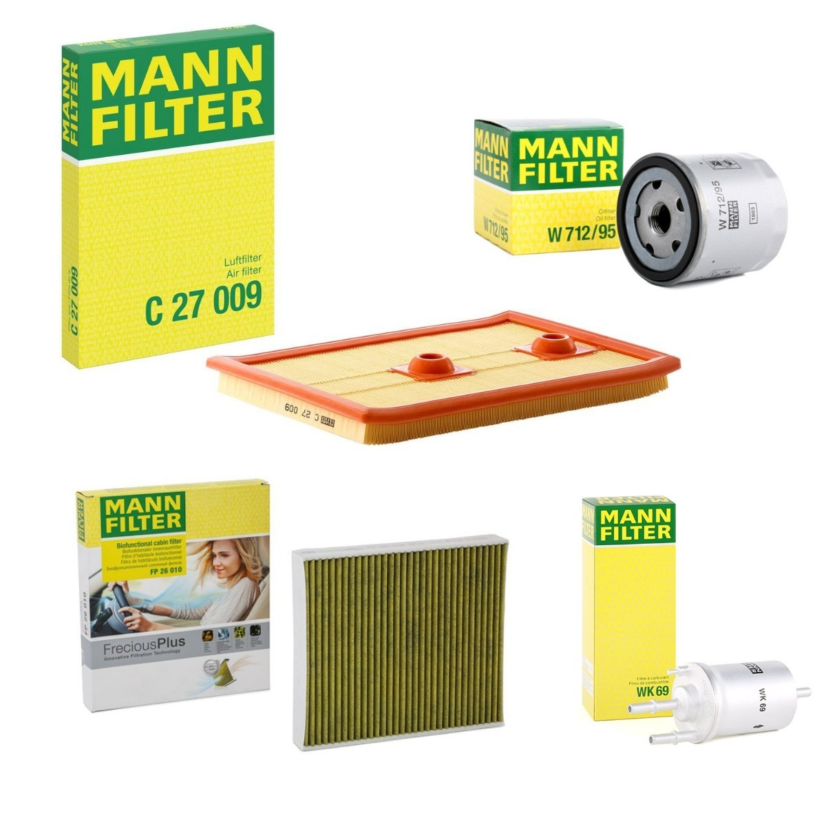 MANN-FILTER MNF4055N0154: Filterset
