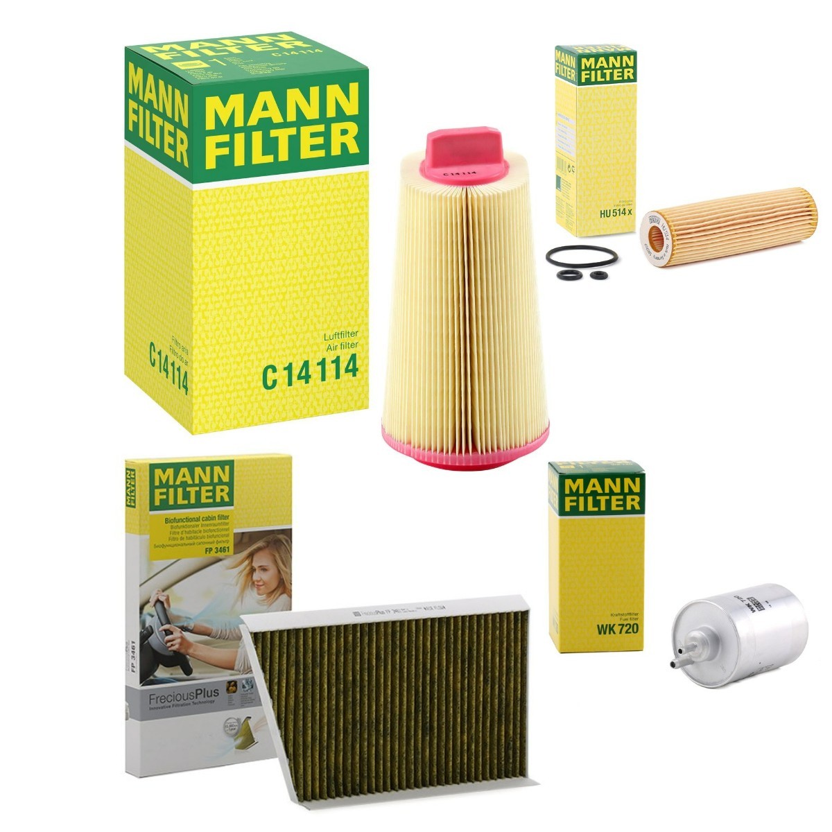MANN-FILTER MNF4055N0174: Filterset