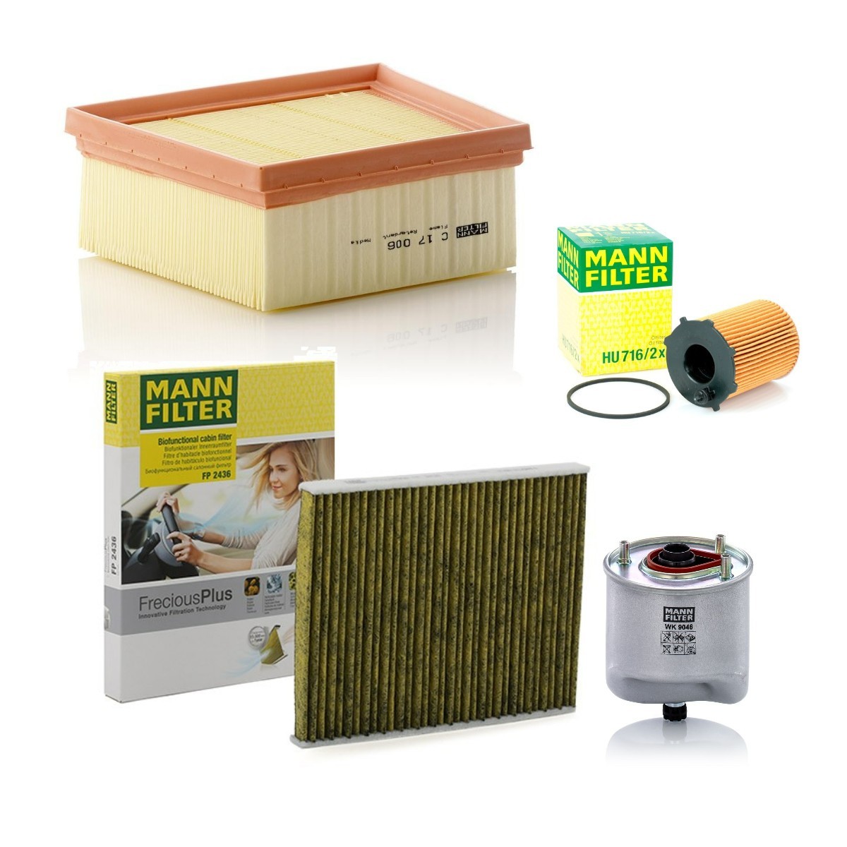 MANN-FILTER MNF4055N0190: Комплект филтри