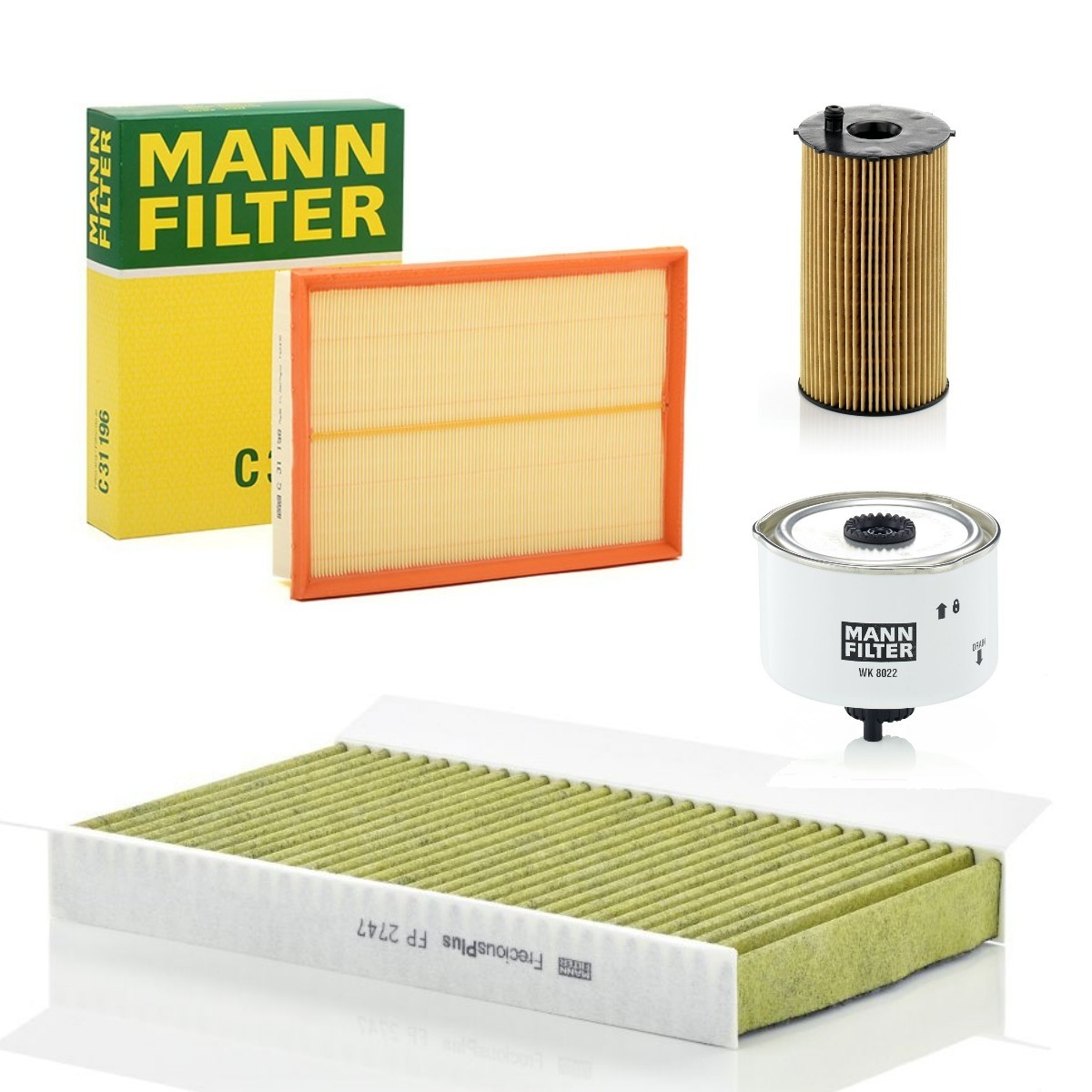 MANN-FILTER MNF4055N0200: Filterset