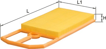 ALPHA FILTER AF1673: Légszűrő