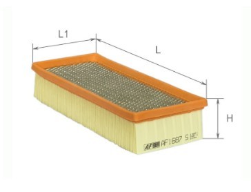 ALPHA FILTER AF1687S: Filtro aria