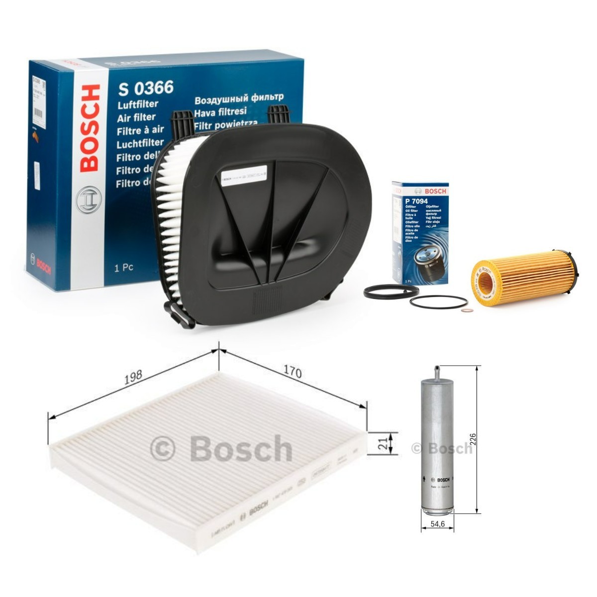 BOSCH BSH4055N0178: Filtr-sada