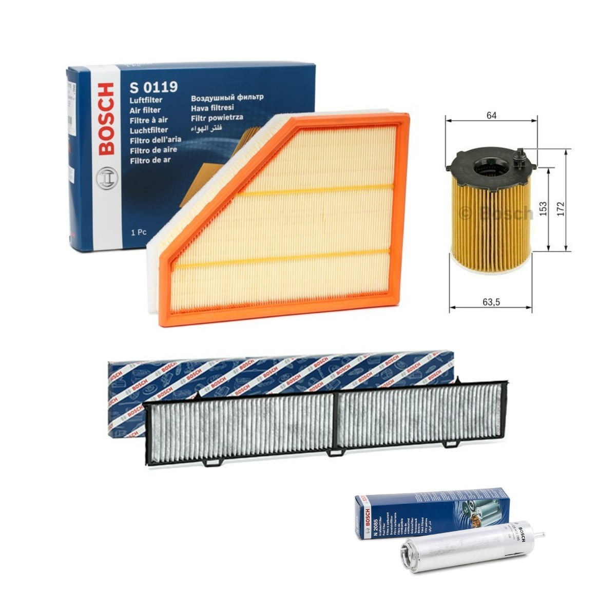 BOSCH BSH4055N0200: Filterset