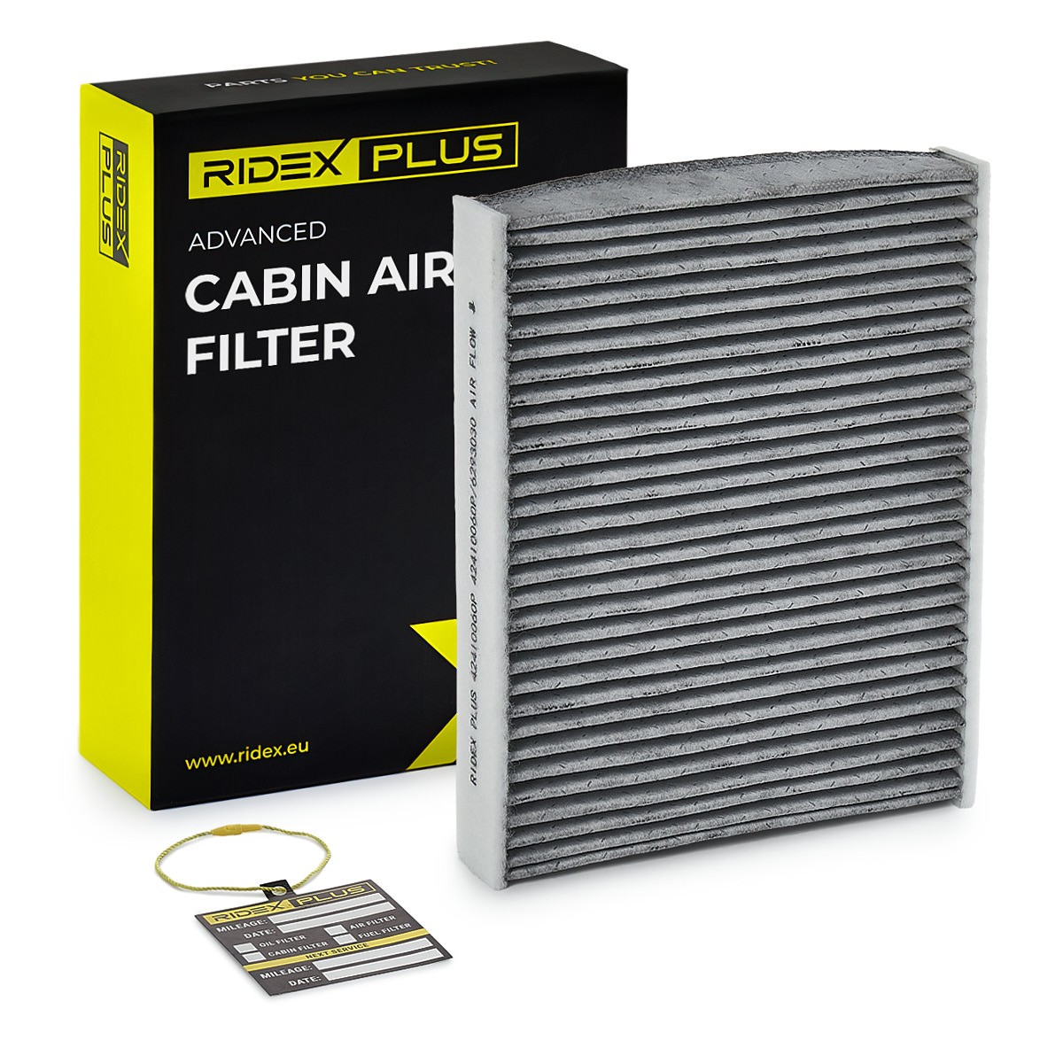 RIDEX PLUS 424I0060P: Филтър купе активен въглен, вложка на филтър, филтър с активен въглен
