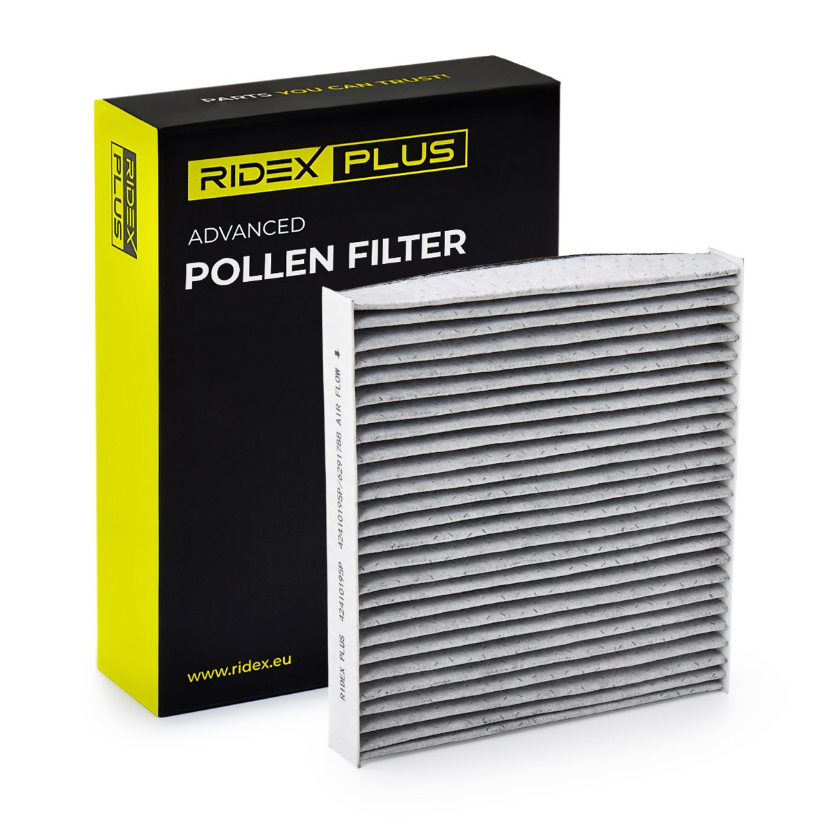 RIDEX PLUS 424I0195P: Pollenfilter Aktivkulfilter