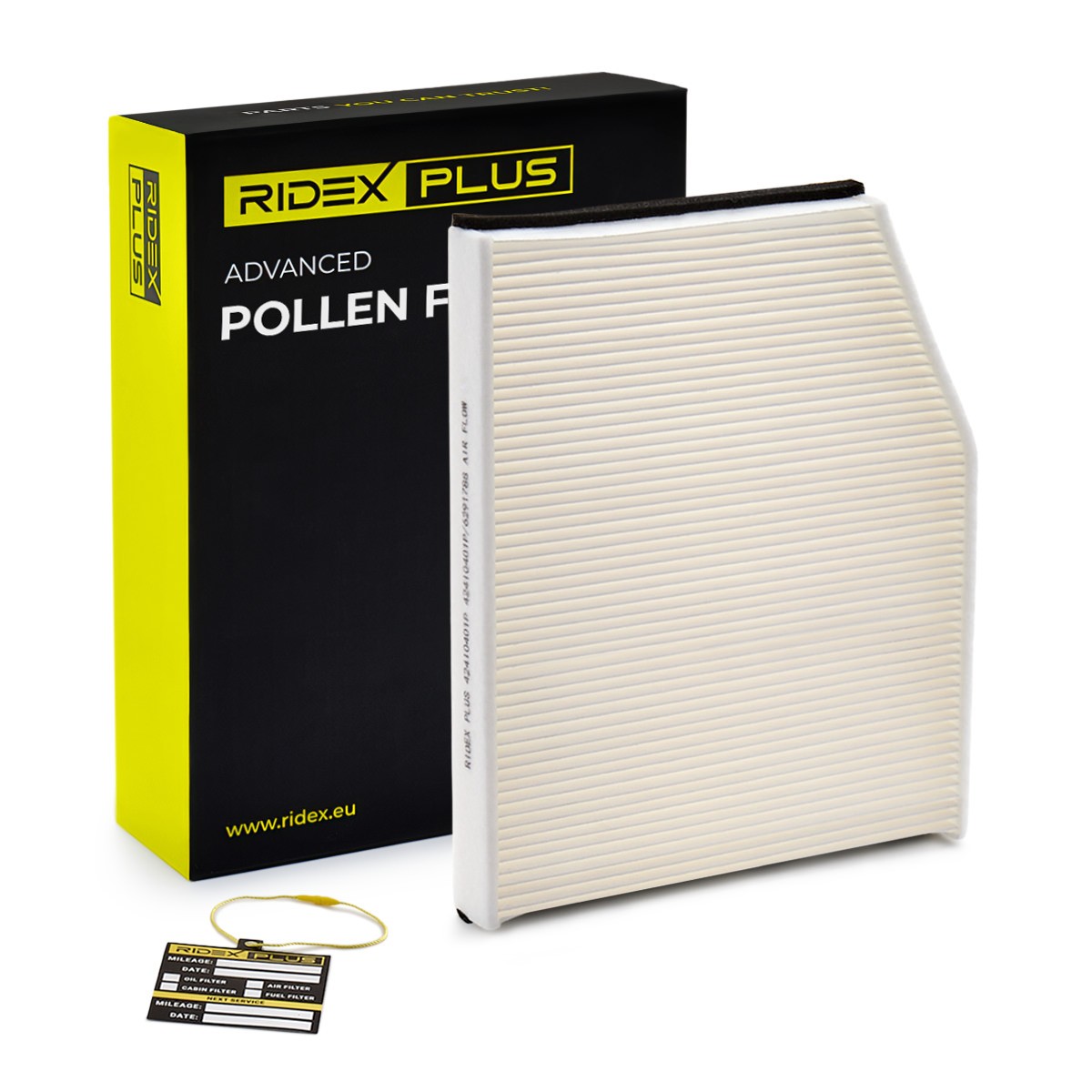 RIDEX PLUS 424I0401P: Interieurfilter pollenfilter