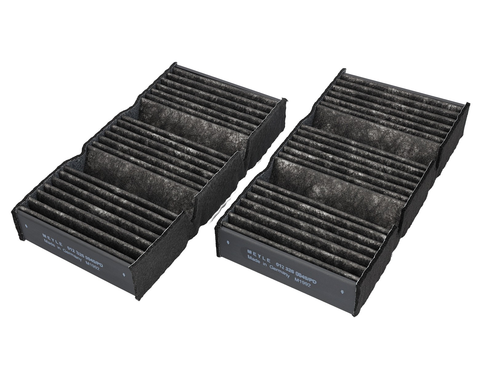 MEYLE 012 326 0045/PD: Filtre d'habitacle MEYLE-PD: Advanced performance and design. Cartouche filtrante, de haute performance, Filtre à charbon actif, Filtre à poussière fine (PM 2.5), aux propriétés anti-allergènes, avec action absorbant les odeurs, séparation élevée des poussières fines, Filtre à NOx, Effet d'absorption des NOx