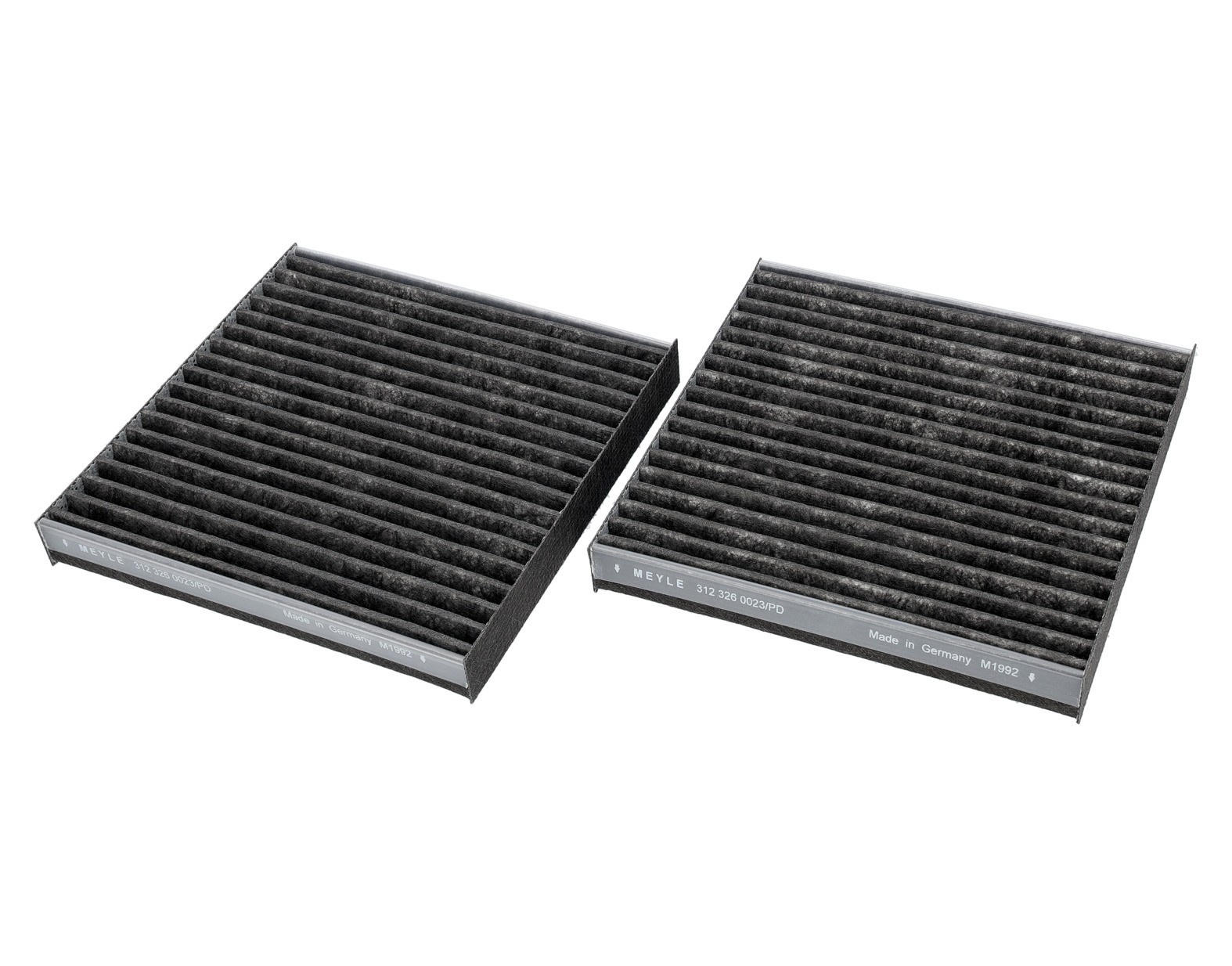 MEYLE 312 326 0023/PD: Interieurfilter MEYLE-PD: Advanced performance and design. Filter insert, Heavy duty, Carbon filter, Fijnstoffilter (PM 2.5), Met anti-allergische werking, met geurabsorberende werking, NOx-absorberende werking, hoge fijnstofafscheiding, NOx-filter