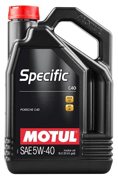 MOTUL 113943: Motorový olej SPECIFIC C40 5W-40 5l, 5W-40 Specific, C40