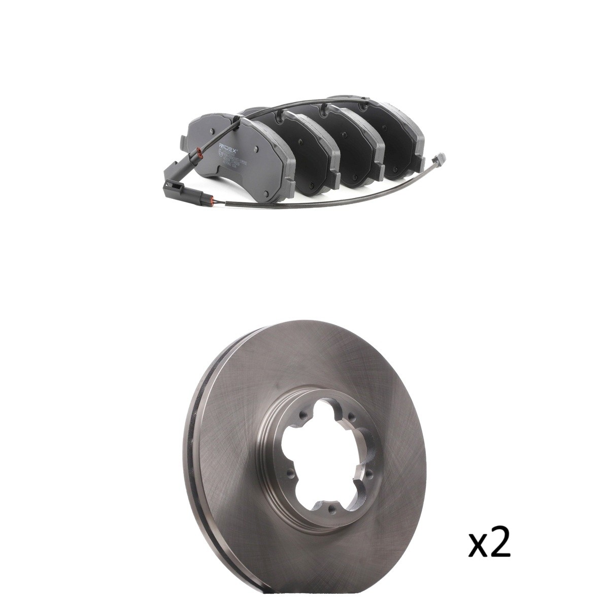 RIDEX 3405B3437: Bromssats, skivbroms framaxel, Ø: 308mm, ventilerad