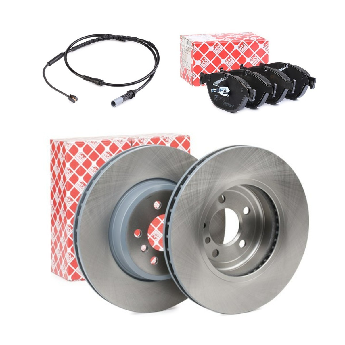 FEBI BILSTEIN FBL3405N0218: Bromssats, skivbroms framaxel, framaxel vänster, tillverkar endast ensidig, Ø: 348mm, ventilerad invändigt