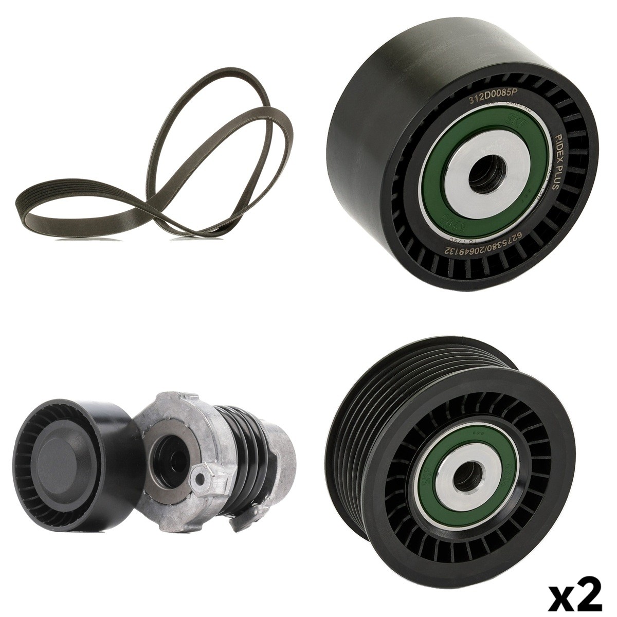 RIDEX PLUS 542R0728P: Jogo de correias trapezoidais estriadas