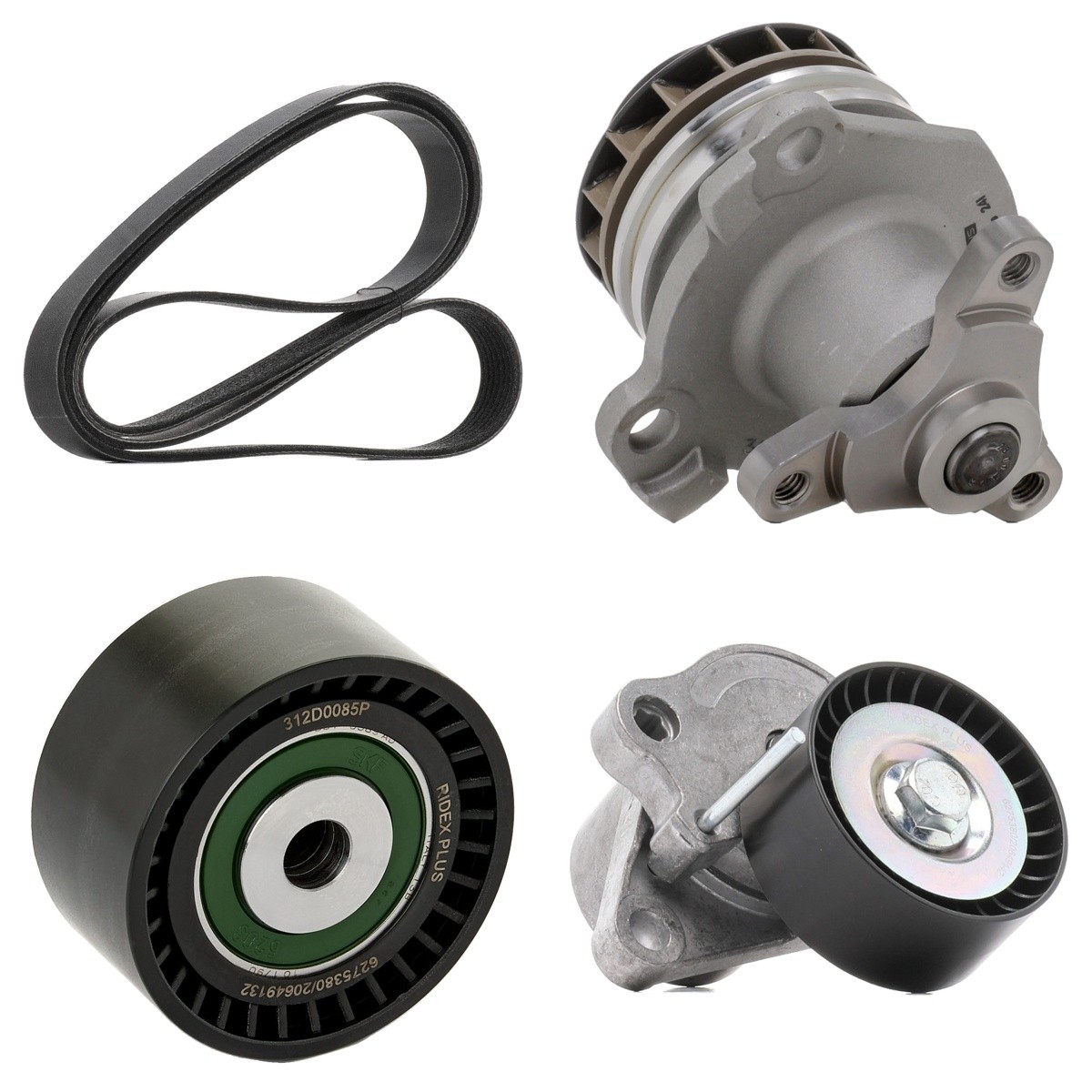 RIDEX PLUS 4172P0097P: Bomba de água + kit da correia de distribuição
