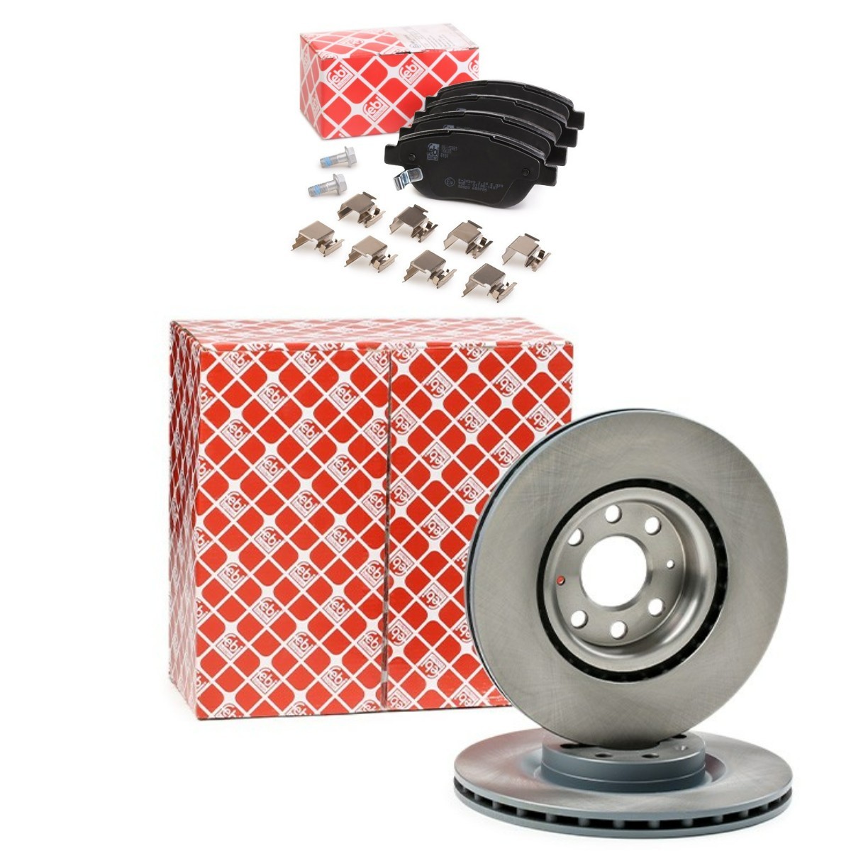 FEBI BILSTEIN FBL3405N0338: Bremžu komplekts, Disku bremzes Priekšējais tilts, Ø: 284mm, ar iekšējo ventilāciju