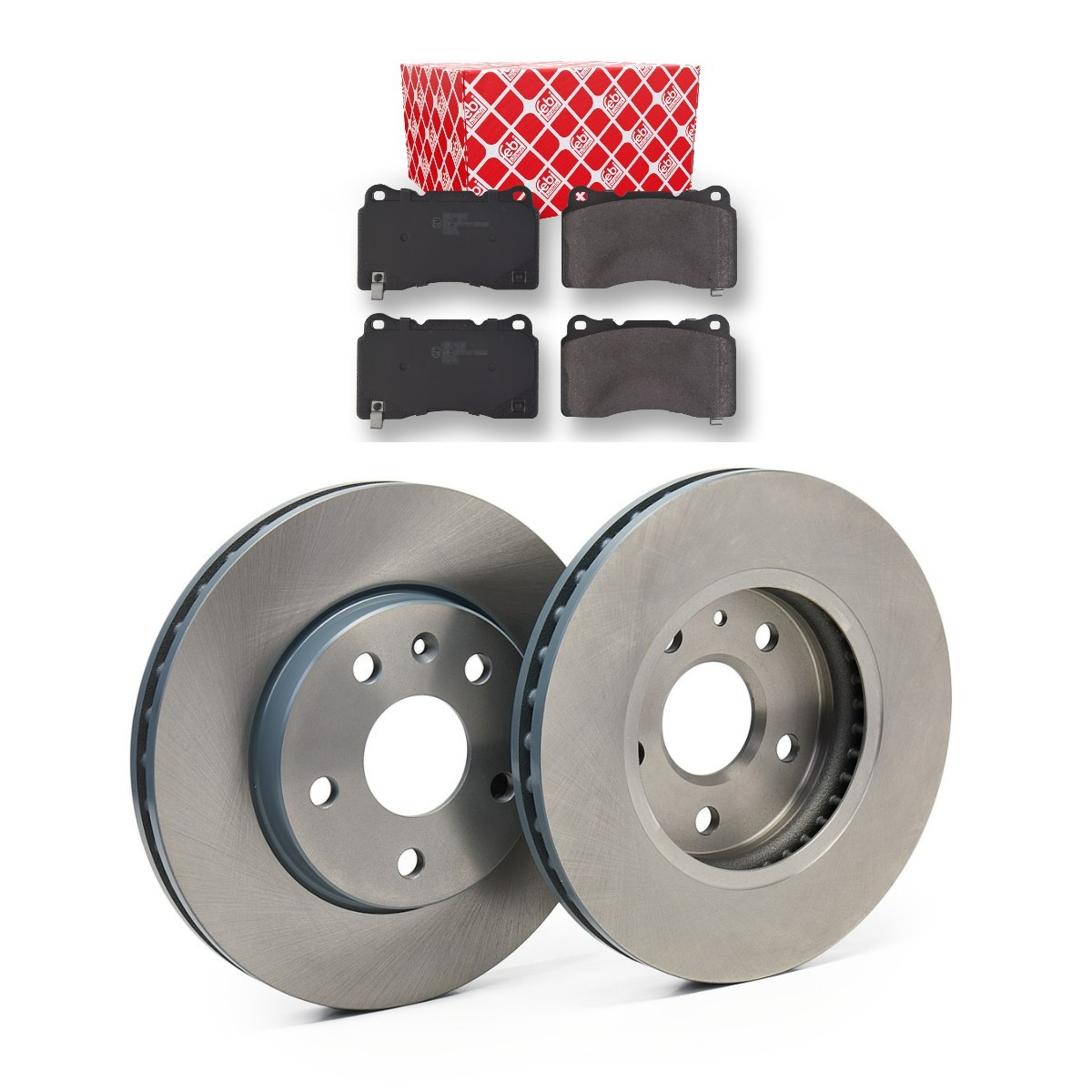 FEBI BILSTEIN FBL3405N0348: Kit de discos de freno y pastillas Eje delantero, Ø: 296mm, ventilación interna