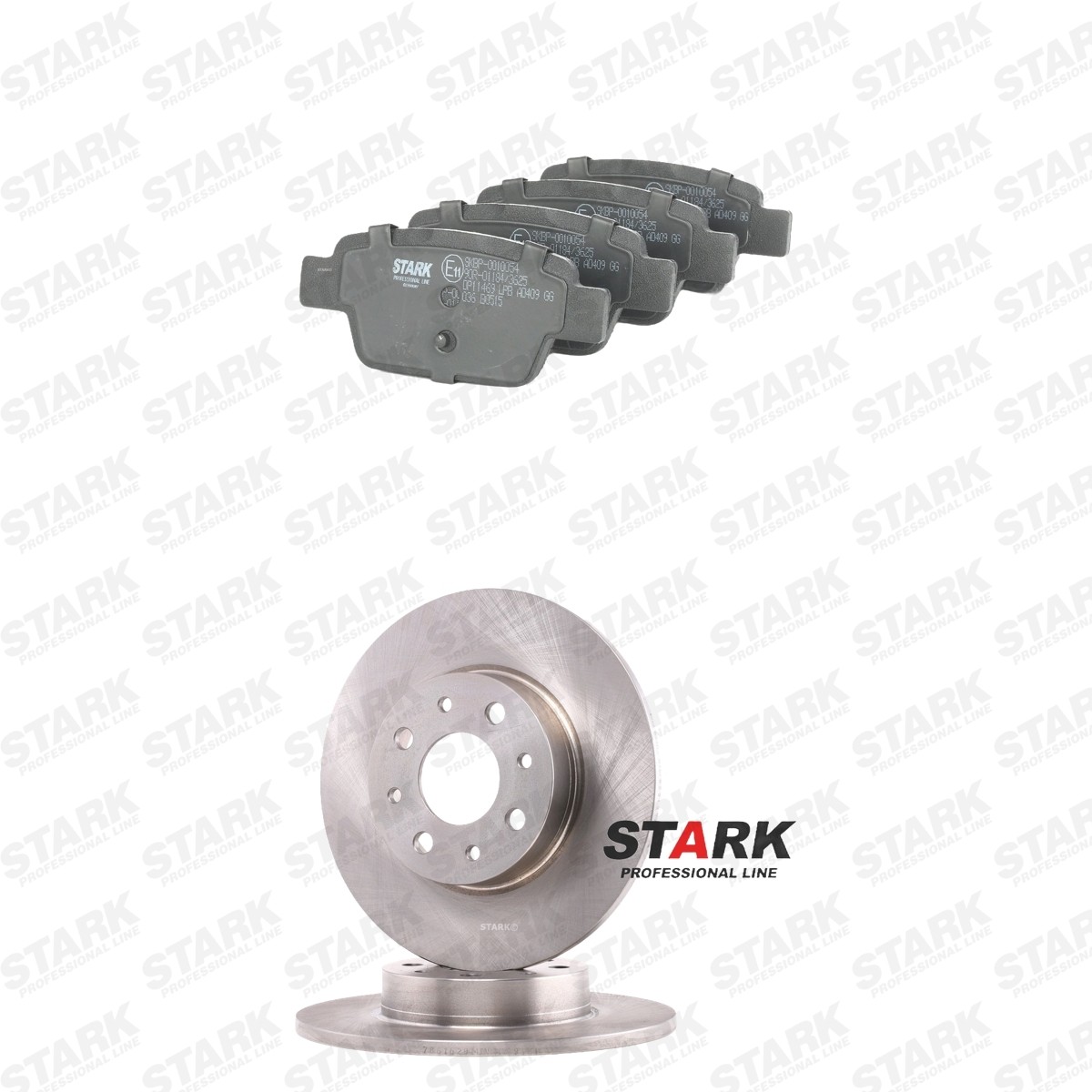 STARK SKBK-10993470: Remschijven en blokken Achteras, Ø: 251mm, volledig