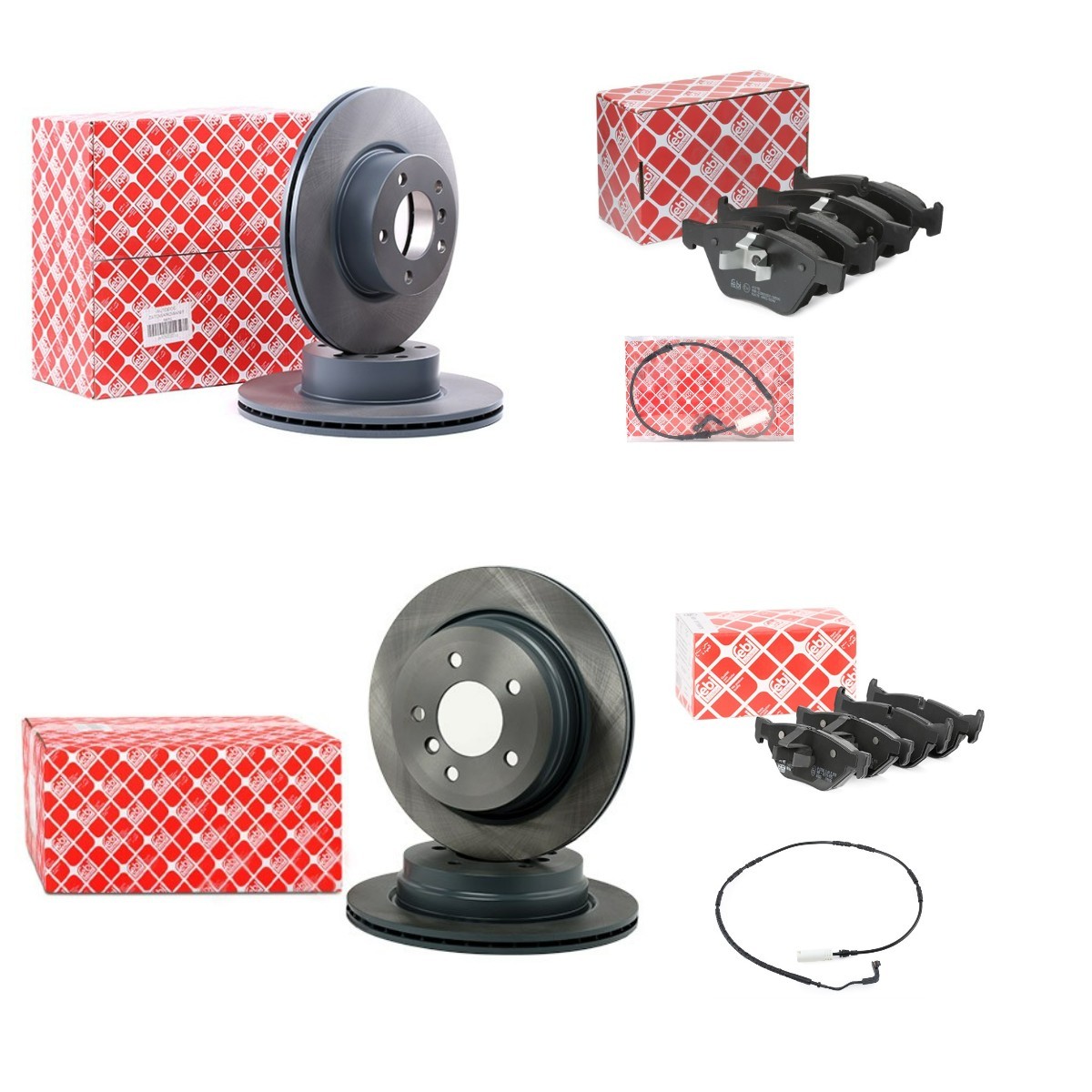 FEBI BILSTEIN FBL3405FR031: Remschijven en blokken Vooras, Achteras, Ø: 312, 300mm, interne ventilatie