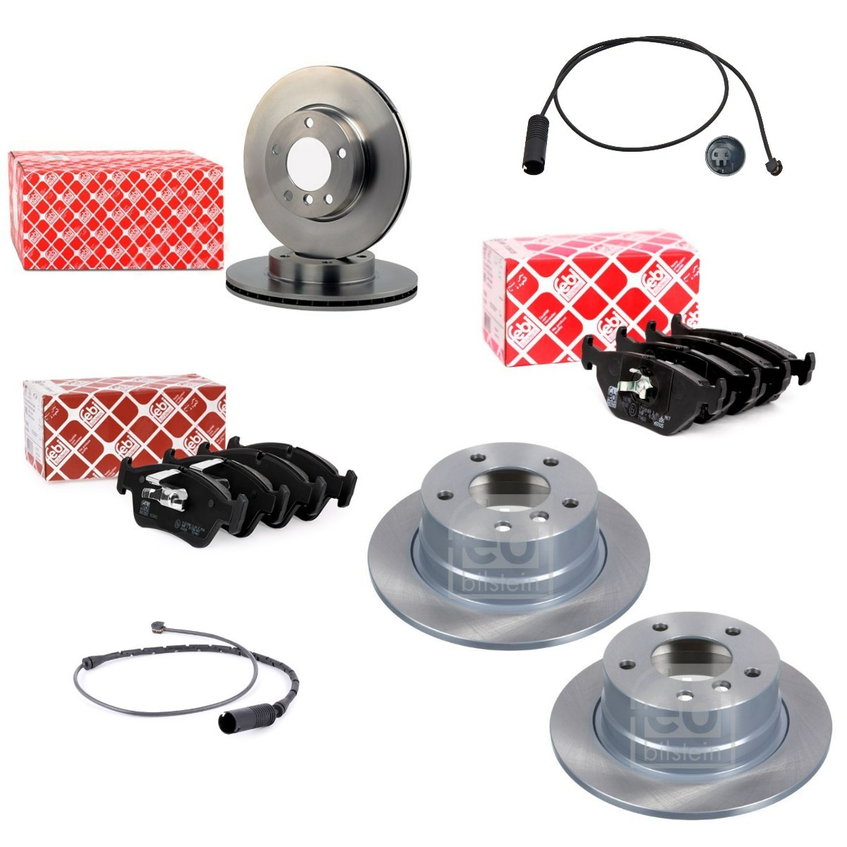 FEBI BILSTEIN FBL3405FR054: Pidurikomplekt, ketaspidur Esisild, esisild vasakul, esisild paremal, Tagasild, Tagasild vasakul, Tagasild paremal, Ø: 286, 272mm, sisemine õhutus, täis