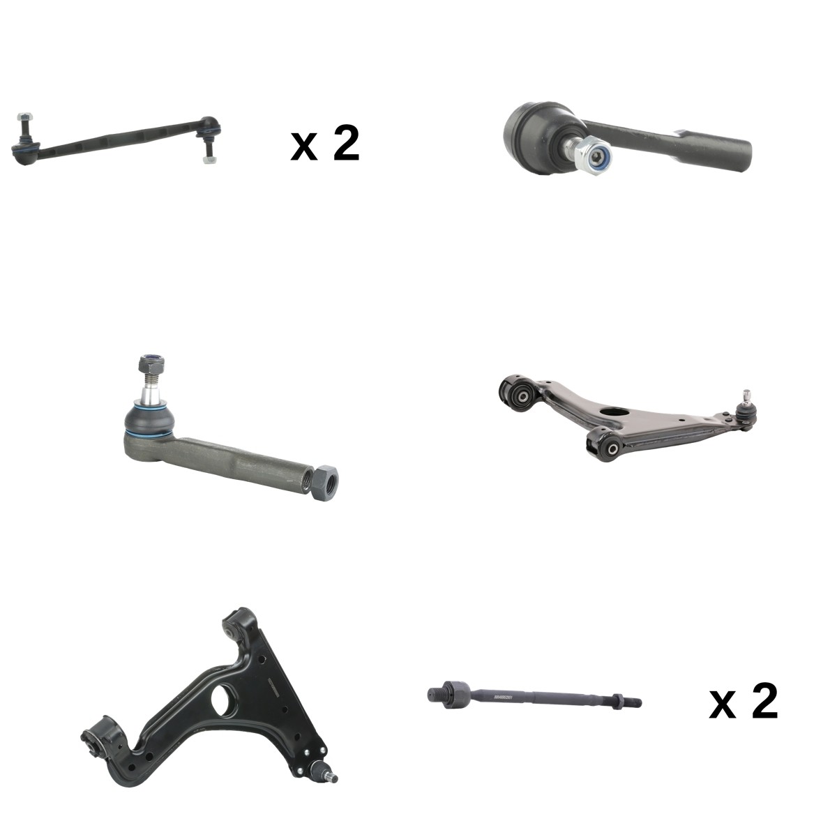 RIDEX 772S1341: Querlenker-Reparatursatz Vorderachse links, Vorderachse rechts, mit Koppelstange, mit Axialgelenk