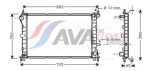 AVA COOLING SYSTEMS CN2116: Radiateur du moteur