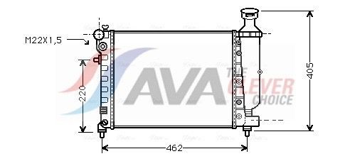 AVA COOLING SYSTEMS CNA2115: Radiateur du moteur