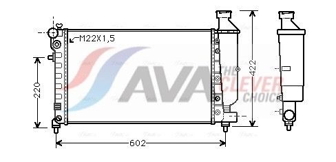 AVA COOLING SYSTEMS CNA2116: Radiateur du moteur