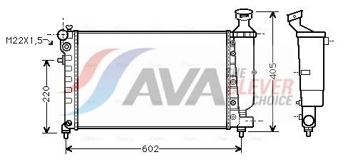 AVA COOLING SYSTEMS CNA2118: Radiateur du moteur ** CLEVER FIT ** sans vase d'expansion