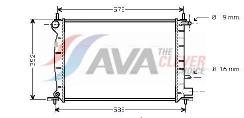 AVA COOLING SYSTEMS FD2219: Radiateur du moteur