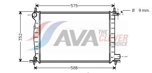 AVA COOLING SYSTEMS FD2224: Radiateur du moteur