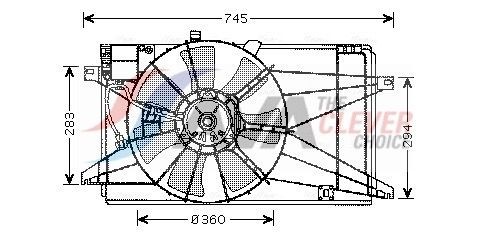 AVA COOLING SYSTEMS FT2211: Radiateur du moteur avec raccords rapides