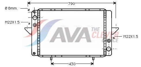 AVA COOLING SYSTEMS RT2060: Radiateur du moteur