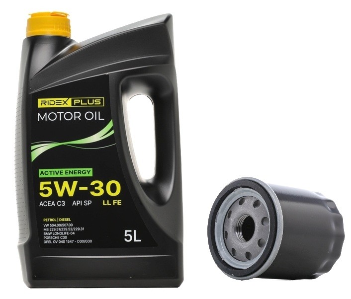 RIDEX PLUS 100374T0286P: Filterset met motorolie