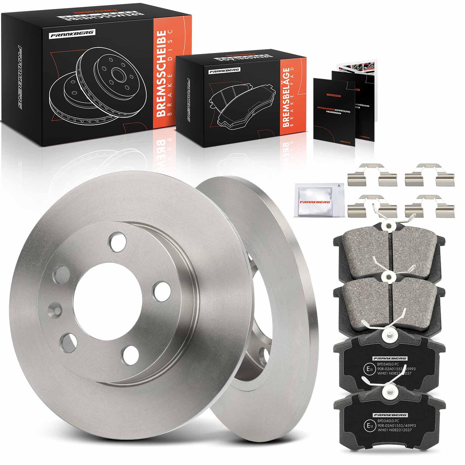 Frankberg 5481FB0028932: Σετ φρένων, δισκόφρενα Πίσω άξονας, Ø: 231.7mm, πλήρες