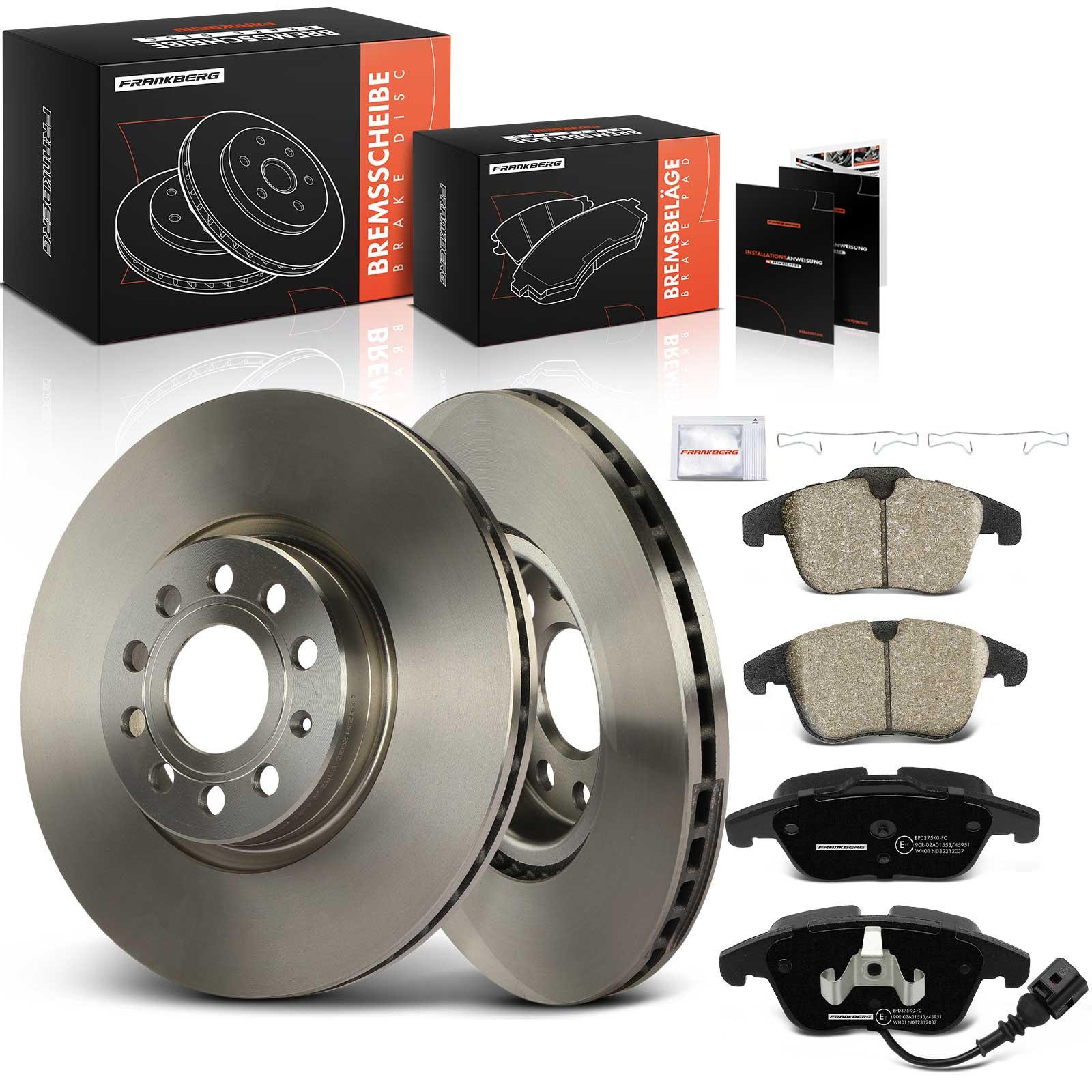 Frankberg 5481FB0033678: Bremsscheiben und -beläge Vorderachse, Ø: 312mm, Belüftet