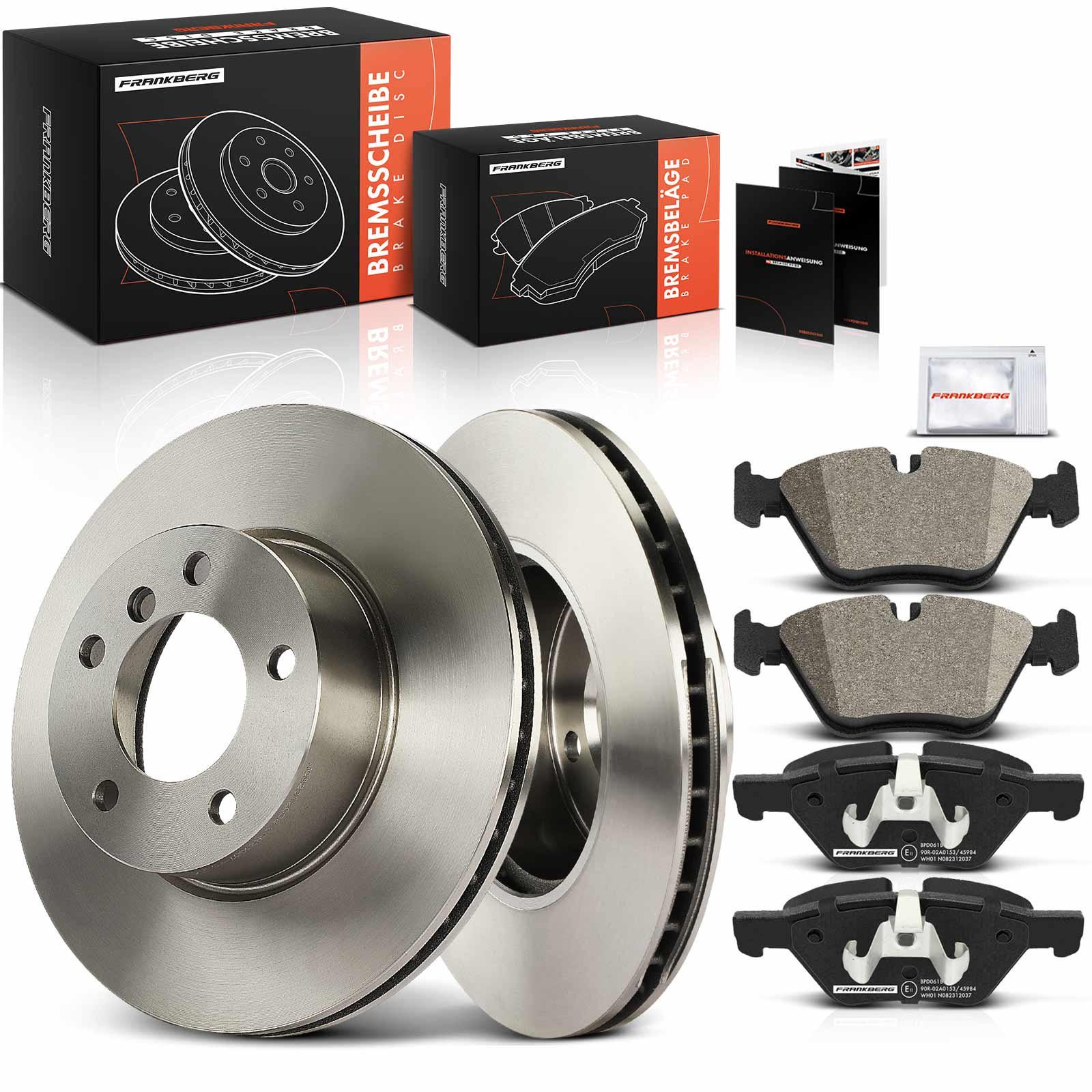 Frankberg 5481FB0033677: Disques et plaquettes de freins Essieu avant, Ø: 299.8mm, ventilé