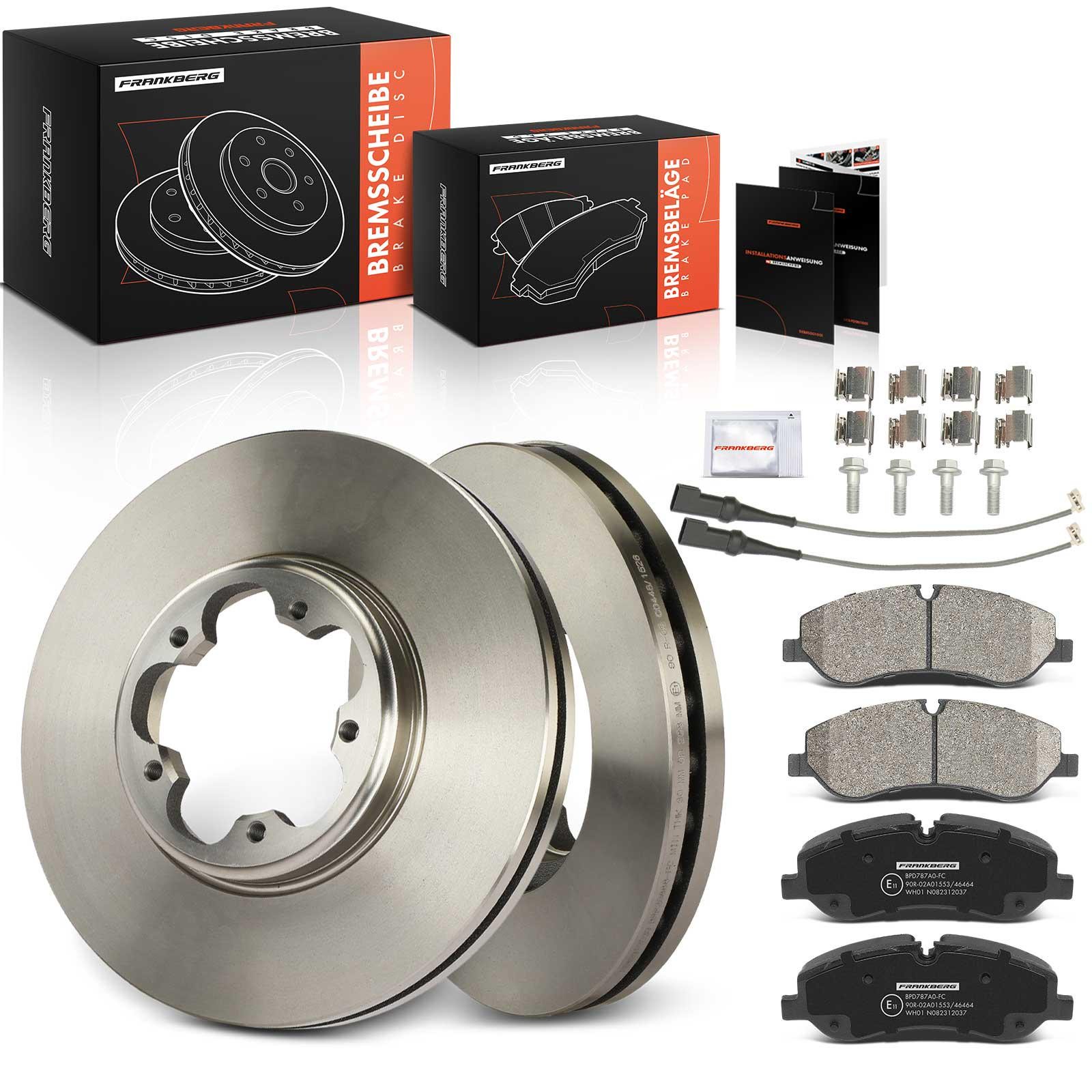 Frankberg 5481FB0033657: Remschijven en blokken Vooras, Ø: 288mm, Geventileerd