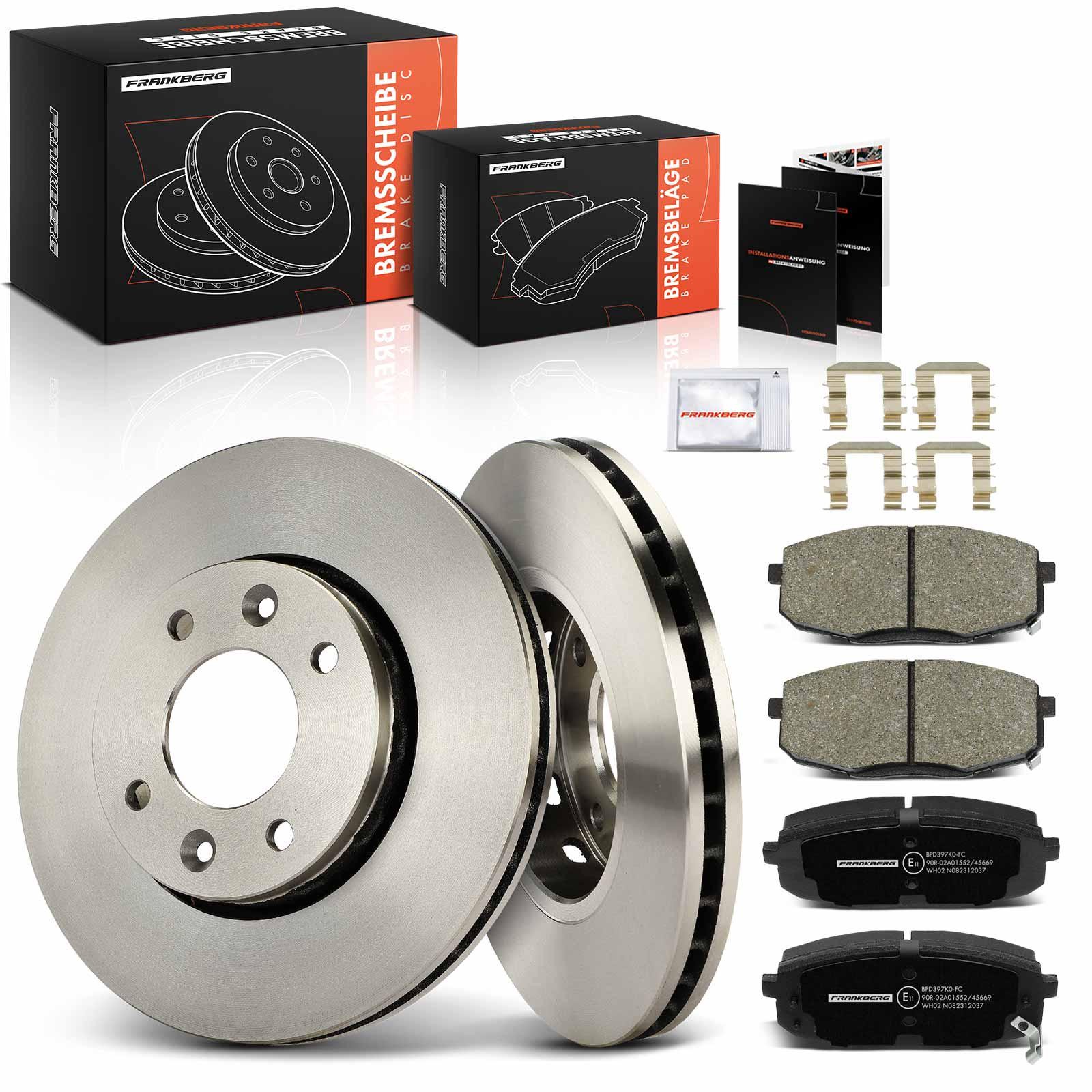 Frankberg 5481FB0033607: Bremžu komplekts, Disku bremzes Priekšējais tilts, Ø: 279.8mm, ventilējams