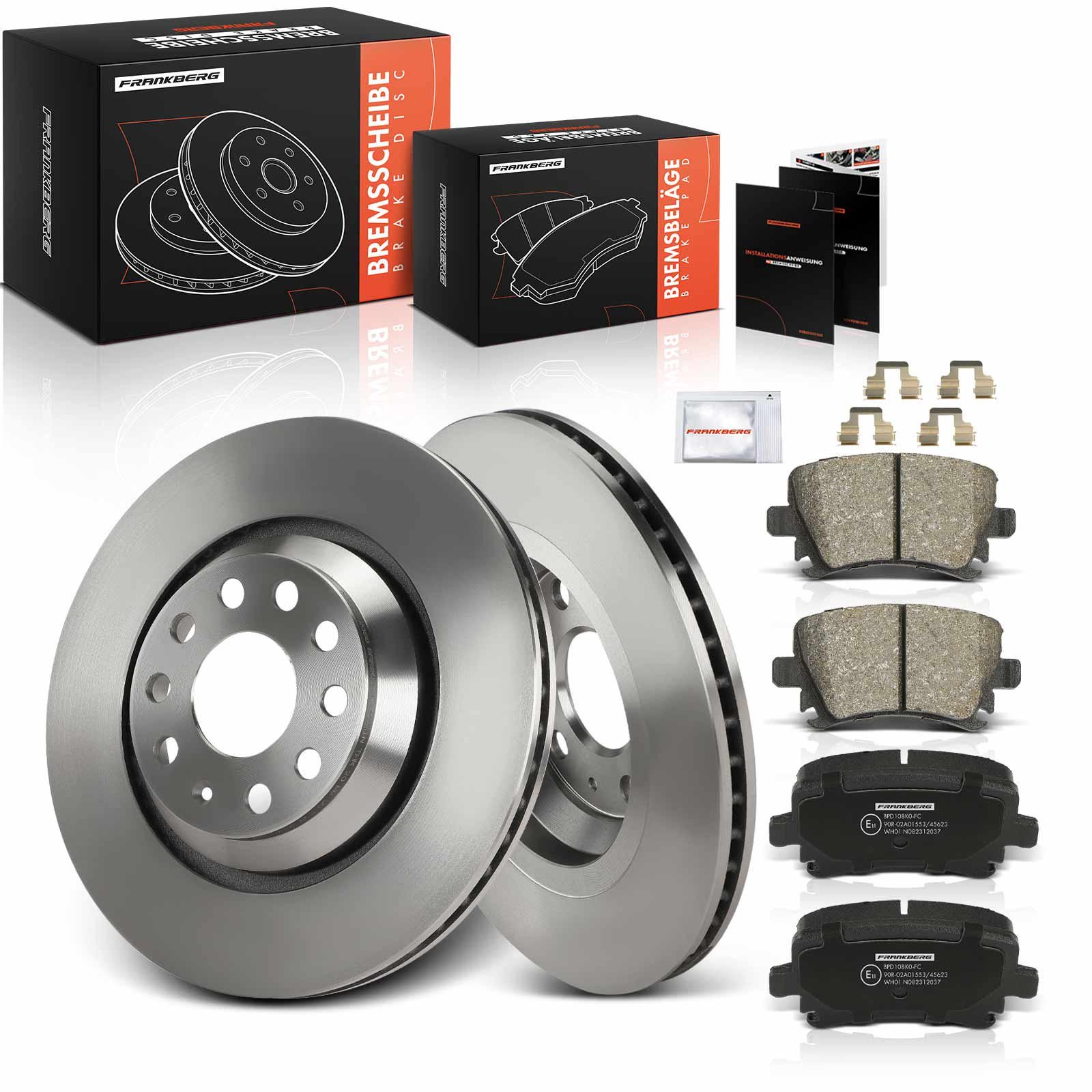 Frankberg 5481FB0033646: Pidurikomplekt, ketaspidur Tagasild, Ø: 309.9mm, õhutusega