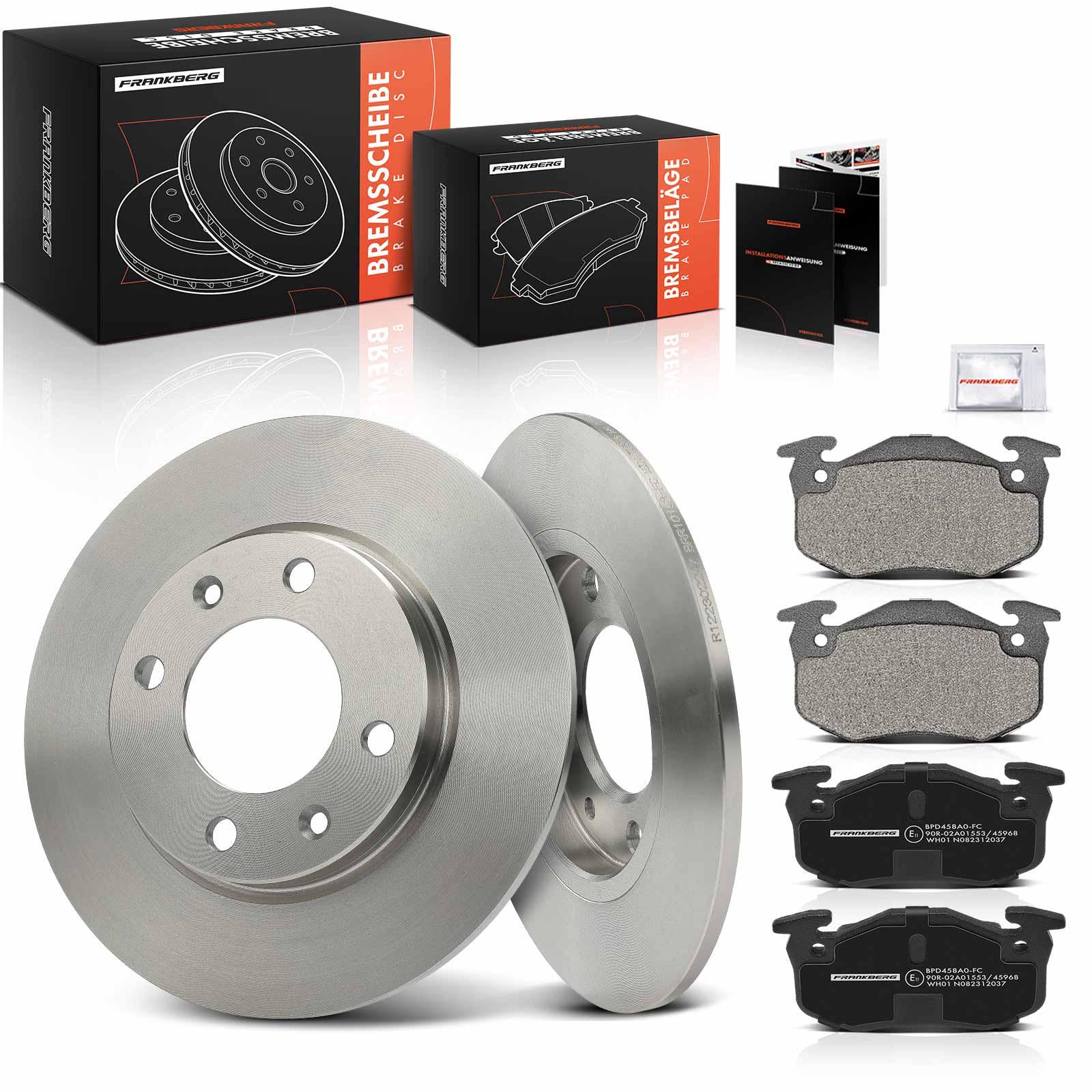 Frankberg 5481FB0029834: Pidurikomplekt, ketaspidur Tagasild, Ø: 247mm, täis